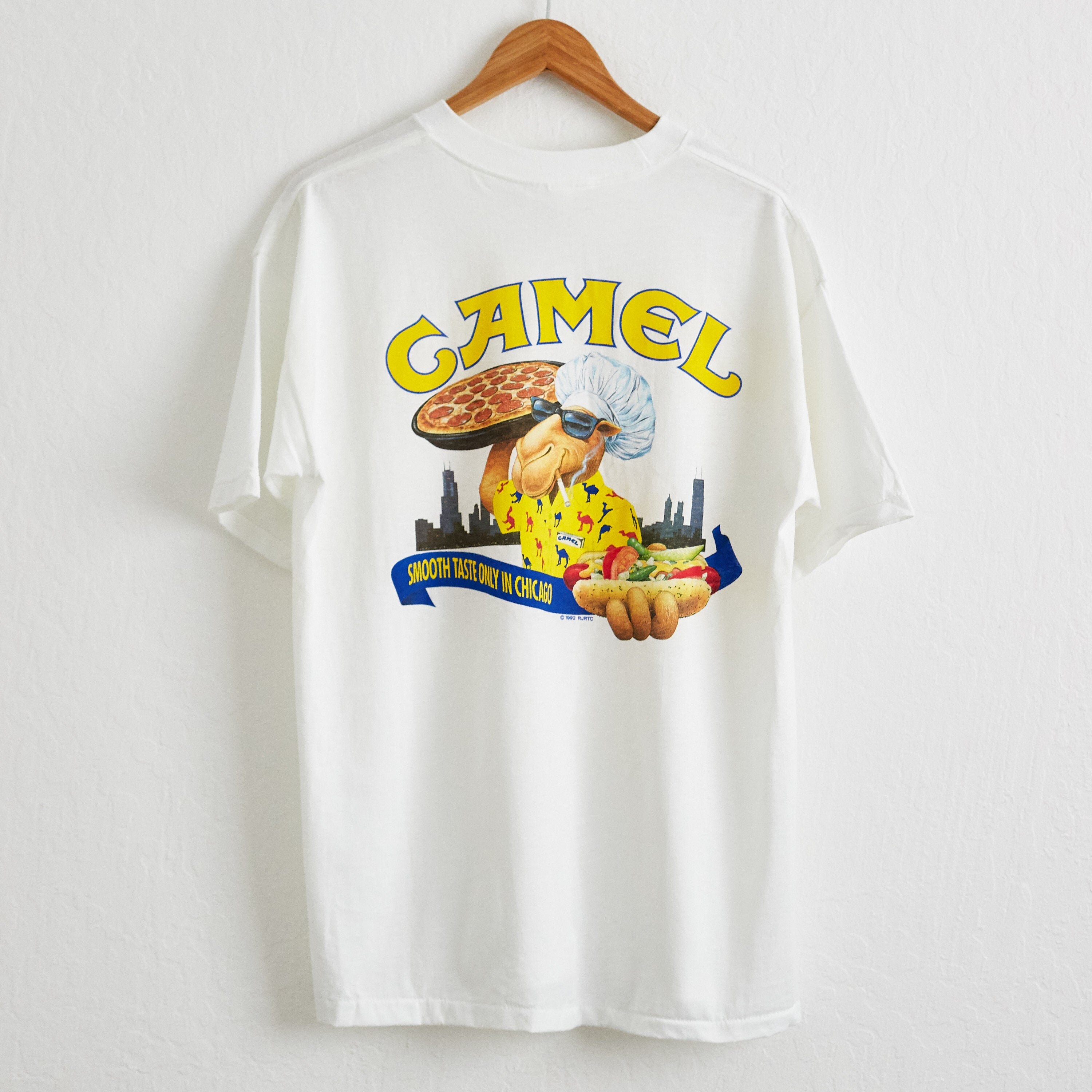 Vintage 1992 Camel Cigarettes T-shirt: Chicago Joe Camel, XL