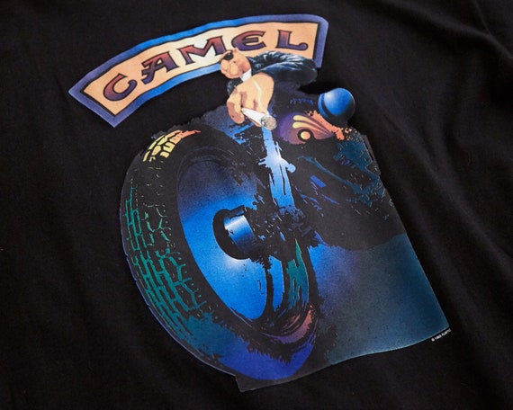 VTG 1995 Camel Sturgis Bike Rally Pocket T Shirt … - image 9