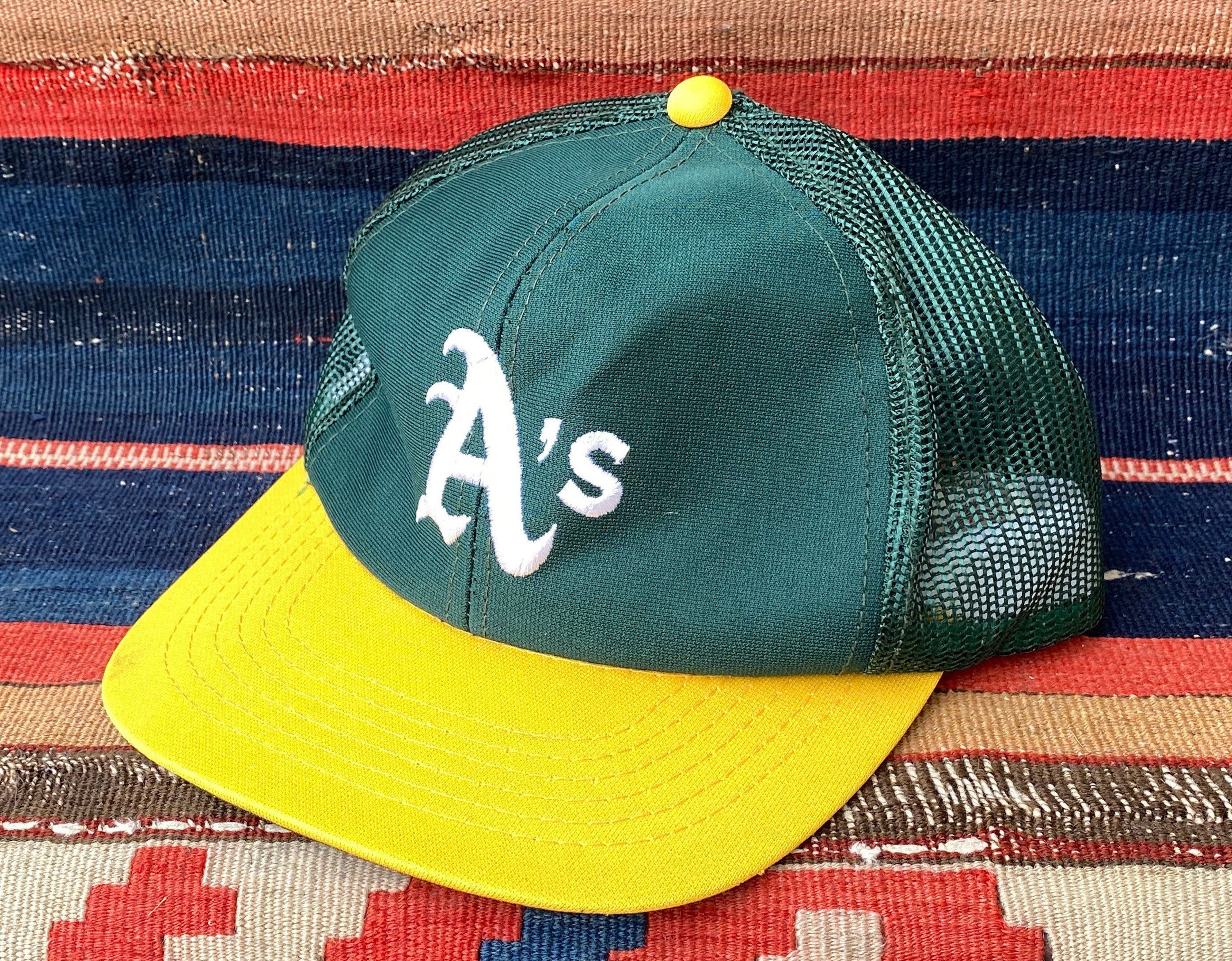 VTG 1980s Oakland Athletics Baseball Hat Adjustable Cap Sports 