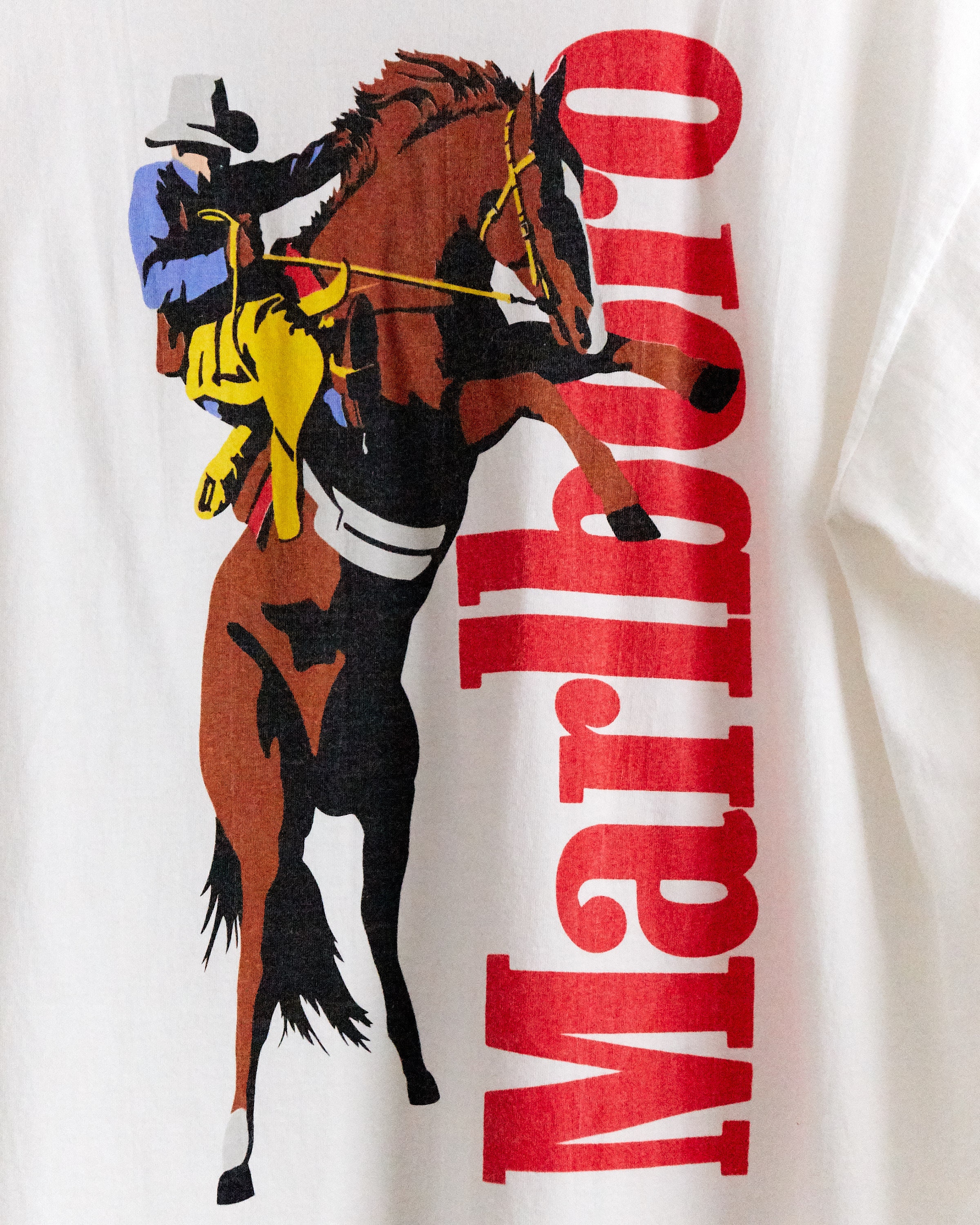 VTG 1990s Marlboro Cowboy Long Sleeve Pocket T Shirt Sz. XL Extra
