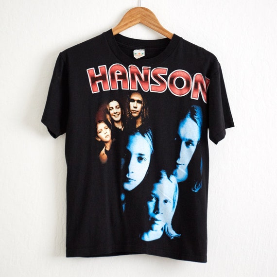 Vintage 1997 Hanson T-shirt: Double Sided Rap Tee, Sz M - Etsy