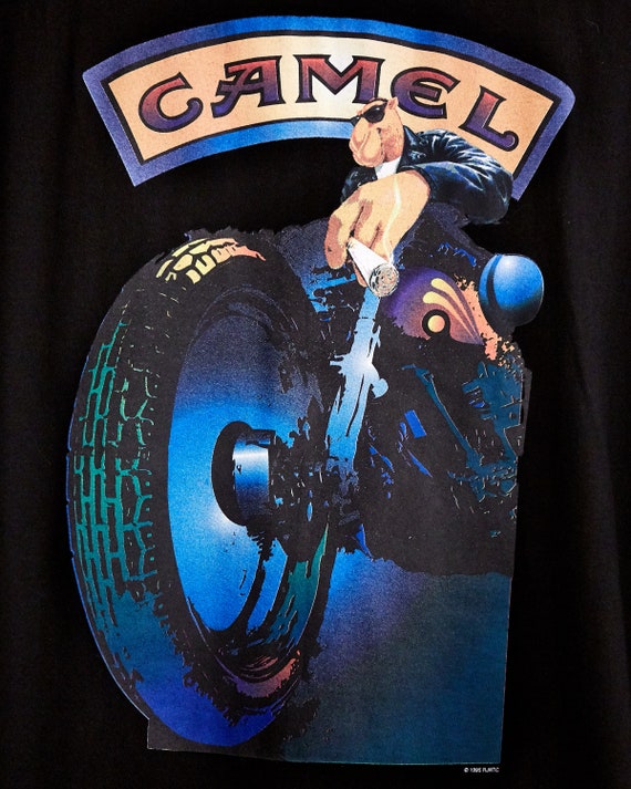 VTG 1995 Camel Sturgis Bike Rally Pocket T Shirt … - image 3