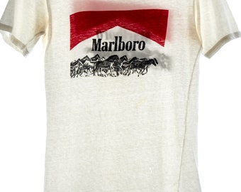 Marlboro マルボロ train s/s fade t-shirt l Vintage Marloboro Unlimited Cigarette Black Train T Shirt 90s