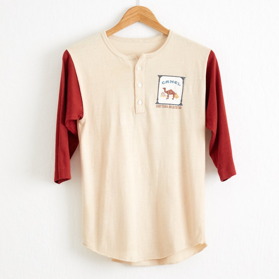 Ameri VINTAGE - Ameri◇BACK PRINT BASEBALL TEE キャメルの