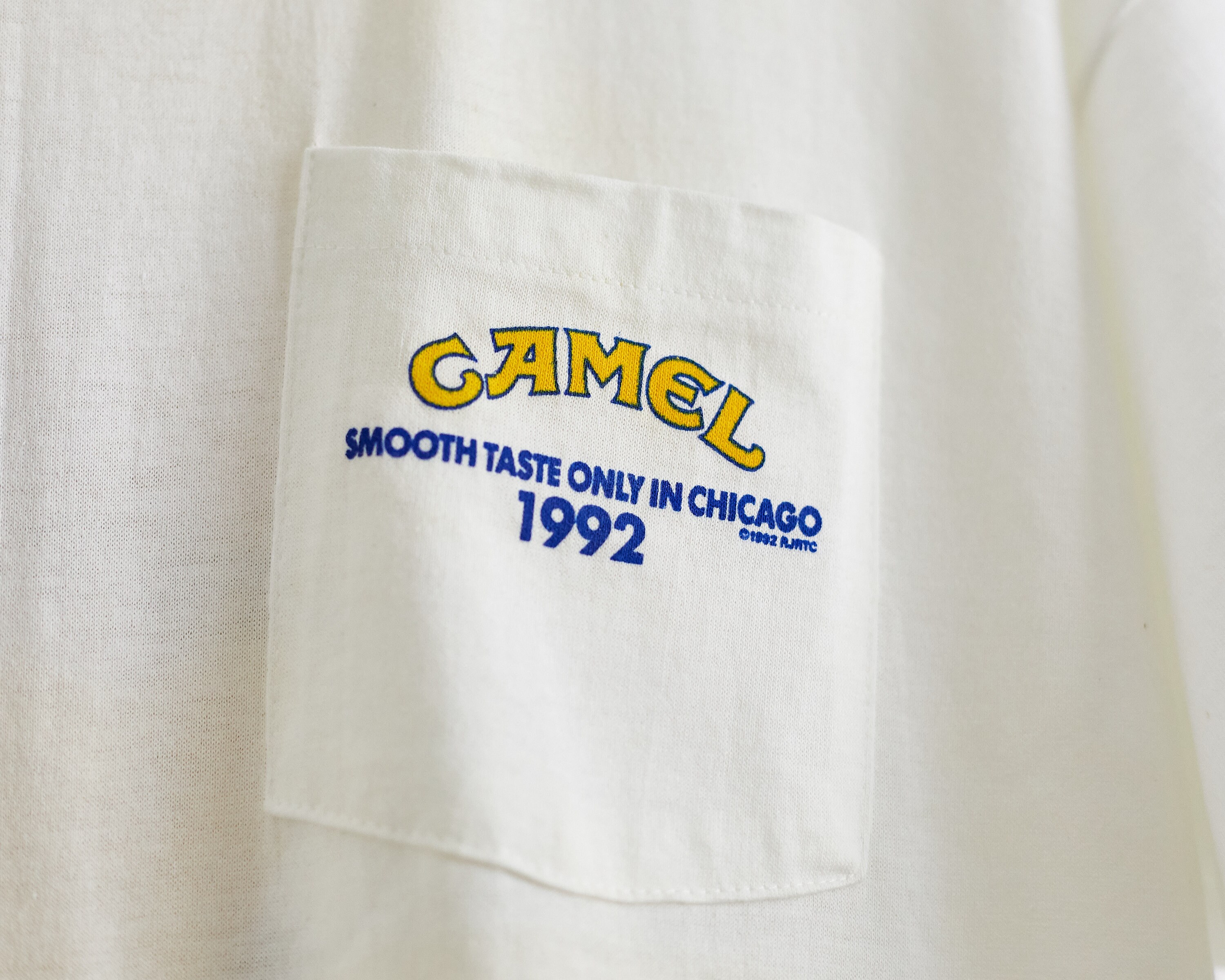 VTG RARE 1992 Camel Cigarettes Pocket T Shirt Sz. XL Extra