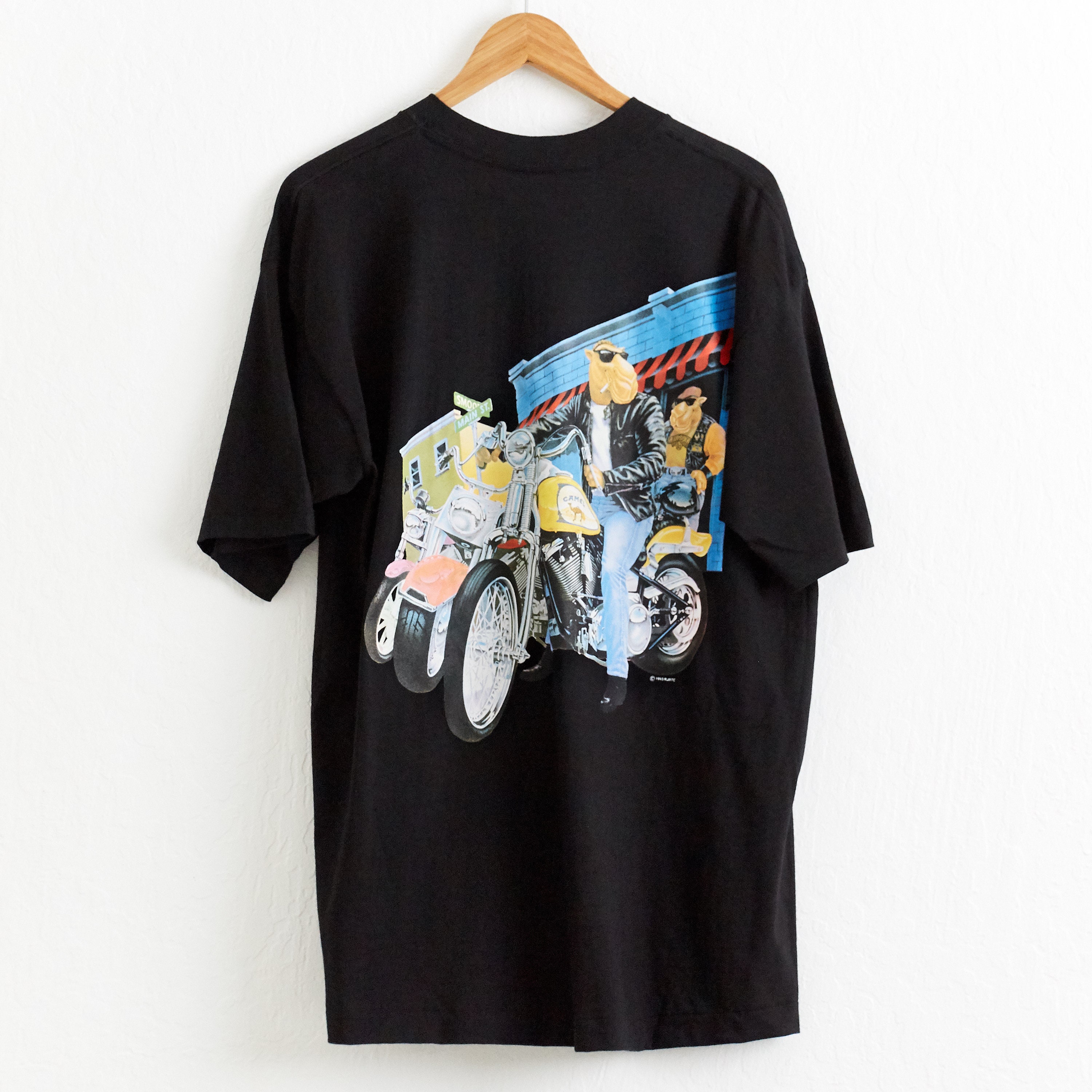 Vintage 1993 Camel Loudon Bike Rally T-shirt: Joe Camel Motorcycle