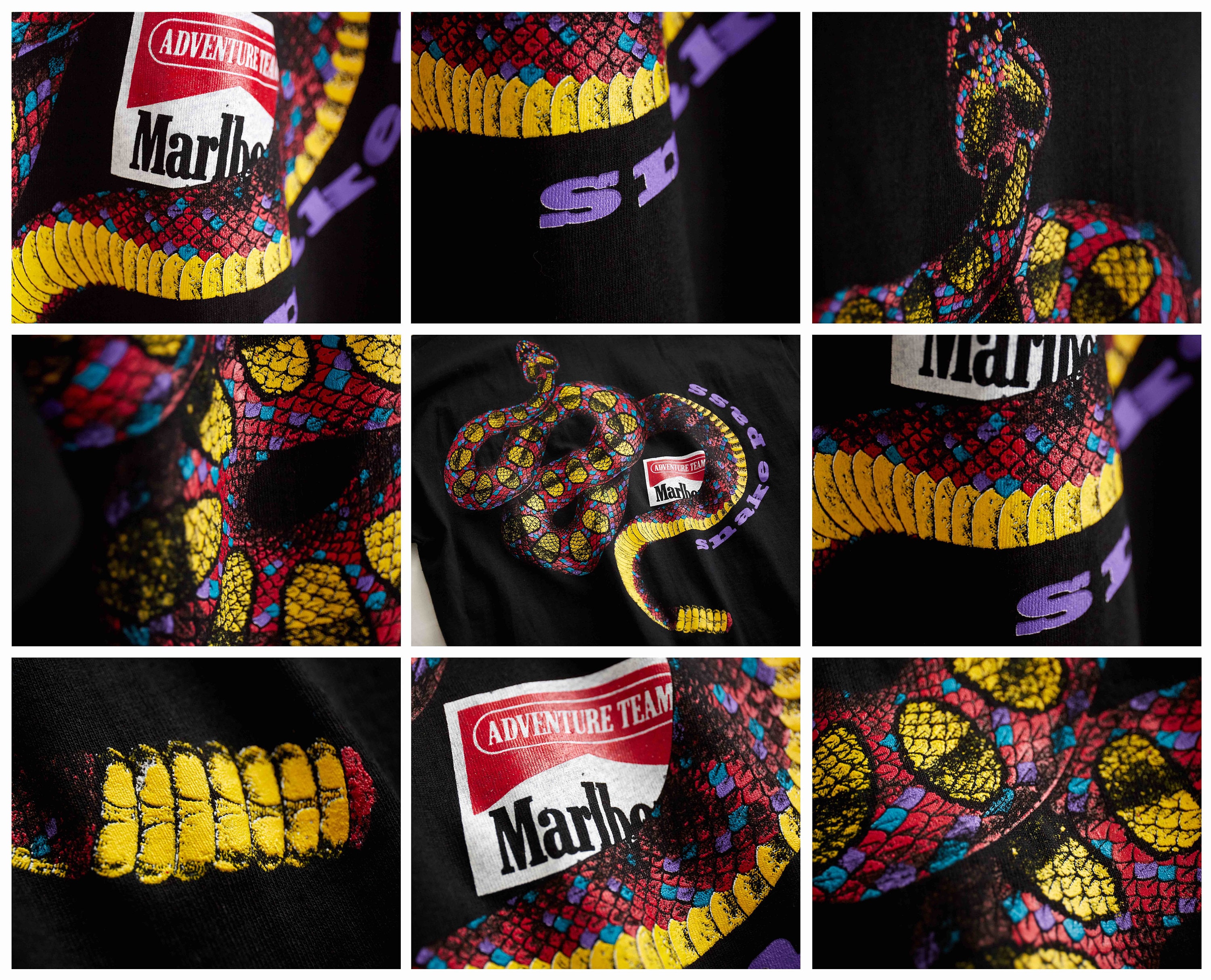 VTG 1990s Marlboro Snake Pass Pocket T Shirt Sz. XL Extra VTG 1990s Marlboro Snake Pass Pocket T Shirt Sz. XL Extra
