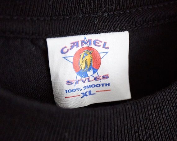 Vintage 1993 Camel Cigarettes Ski T-shirt: Joe Camel Montana, XL