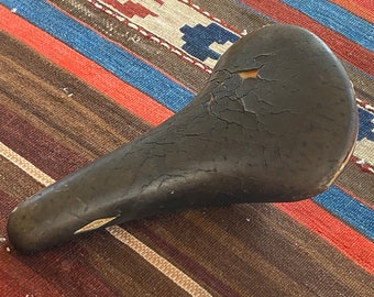 Sillín de bicicleta Selle San Marco Rolls vintage de 1986: piel de búfalo, fabricado en Italia.