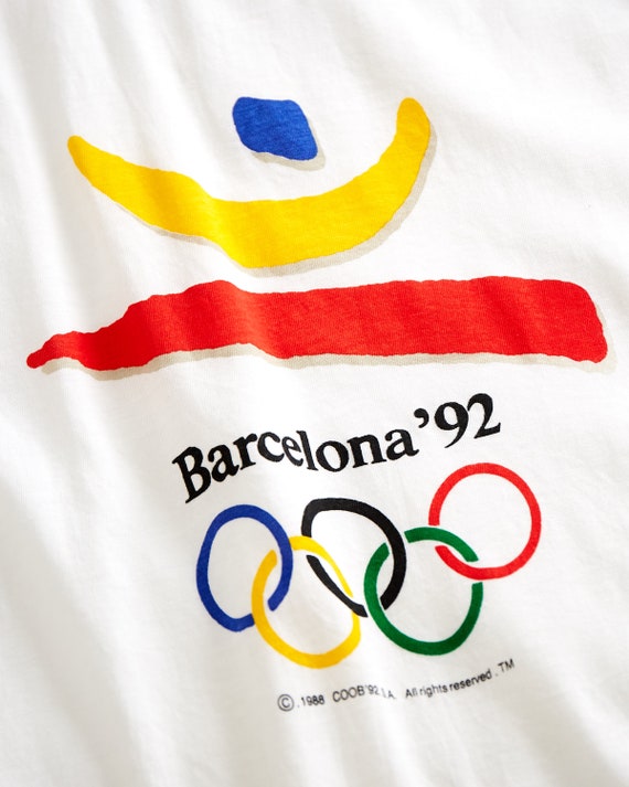 VTG 1992 Barcelona Olympics T Shirt Sz. L Large W… - image 9