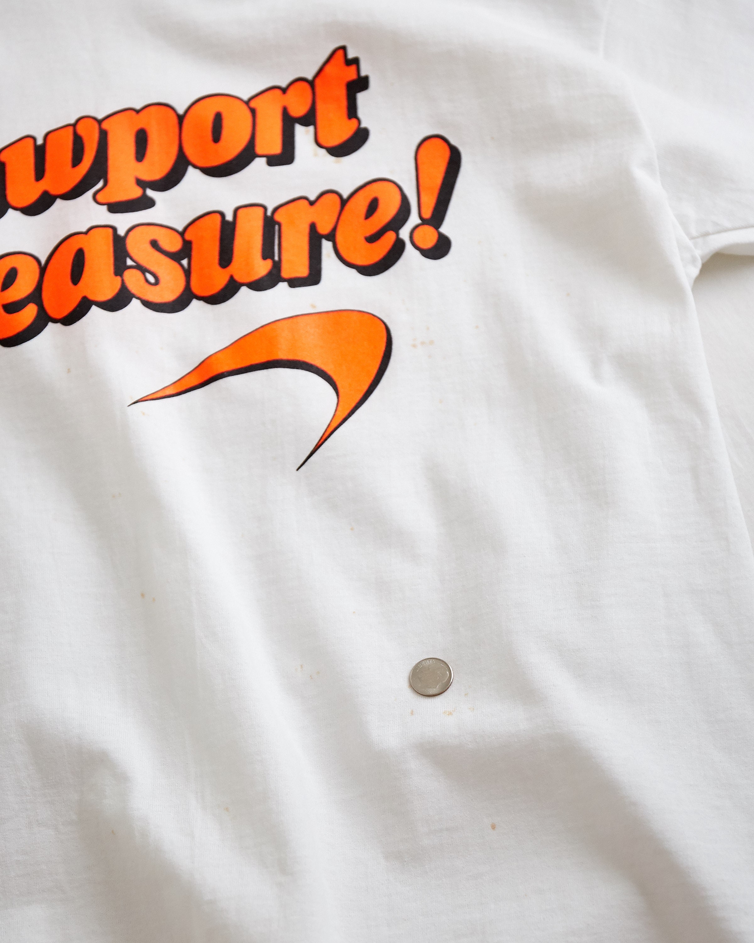 VTG 1980s Newport Pleasure T Shirt Sz. L Large Deadstock