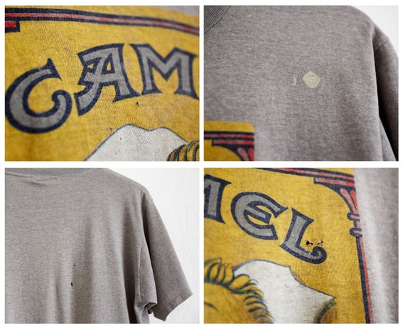 Vintage 1970s Joe Camel T-shirt: Heather Gray Single Stitch Tee - Etsy