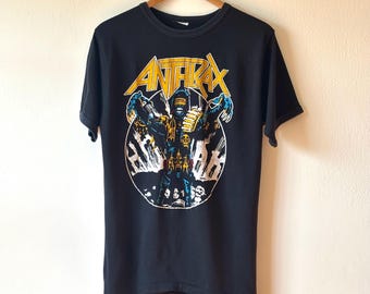 Vintage Deadstock Anthrax Metal Thrashing Mad T-shirt