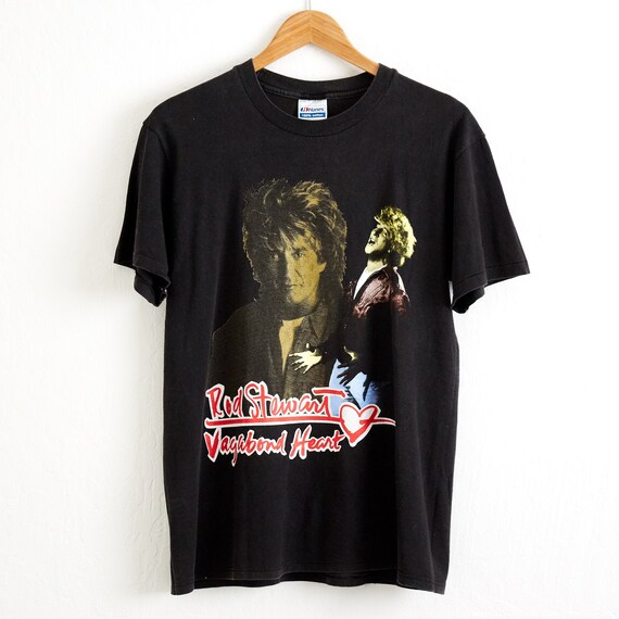 Vintage 1991 Rod Stewart Concert T-Shirt - Vagabond Heart Tour
