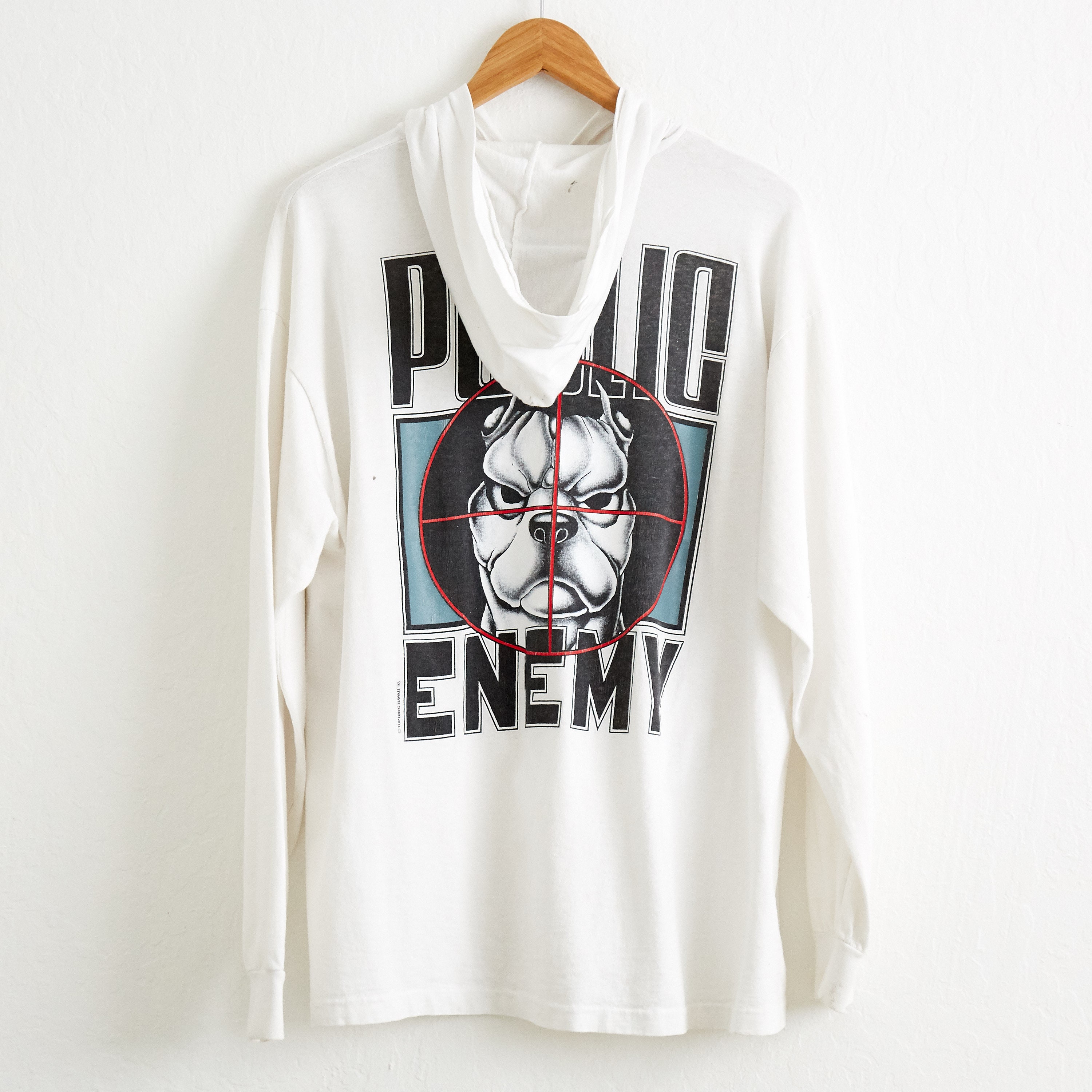 VTG 1993 Top Dawg Public Enemy T Shirt Sz. L Large White - Etsy
