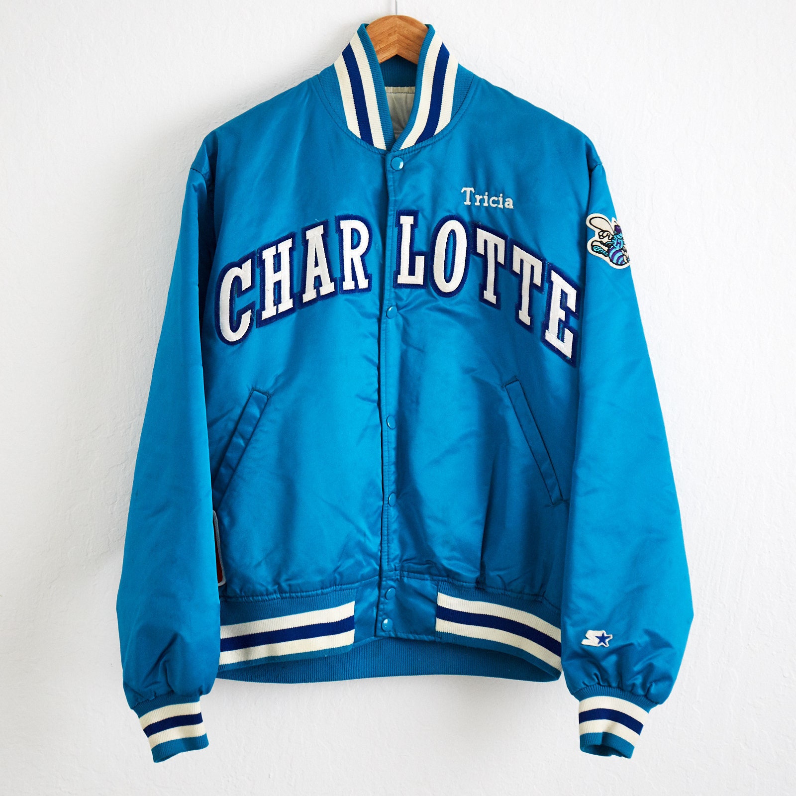 VTG 1989 Charlotte Hornets Starter Jacket Sz. L Large Coat Teal Blue Satin Button up NBA Basketball Panthers UNC Carolina Shiny Nba - Etsy VTG 1989 Charlotte Hornets Starter Jacket Sz. L Large Coat Teal Blue Satin Button up NBA Basketball Panthers UNC Carolina Shiny Nba - Etsy