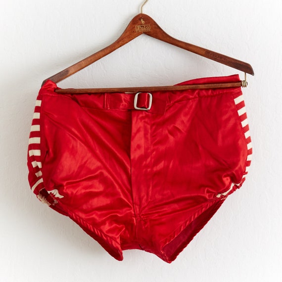 VTG 1930s Harvard Crimson Basketball Shorts Sz S S