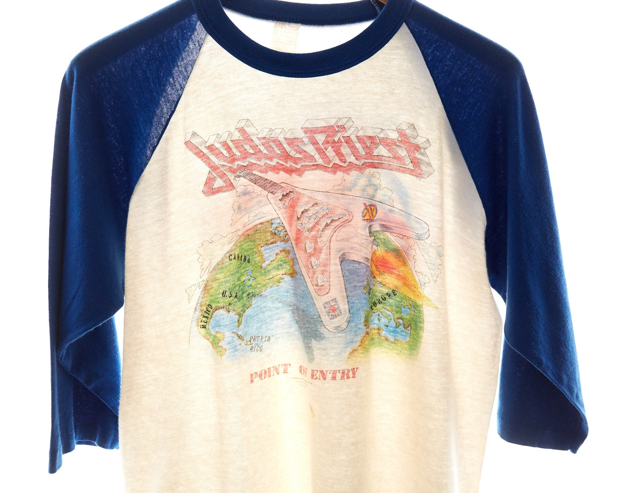 VTG 1981 Judas Priest World Wide Blitz Concert Tour T Shirt