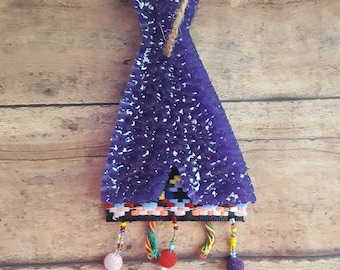 Teepee with beaded fringe Air Freshener, Car Scent, Air Freshener, Aroma Bead Scents, Car Ornie, Car Candle, Freshie, Ornament, Aromie, Gift