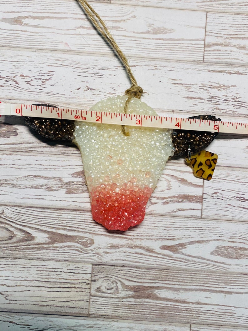 Cow Head With Cow Tag Air Freshener Car Scent Air Etsy