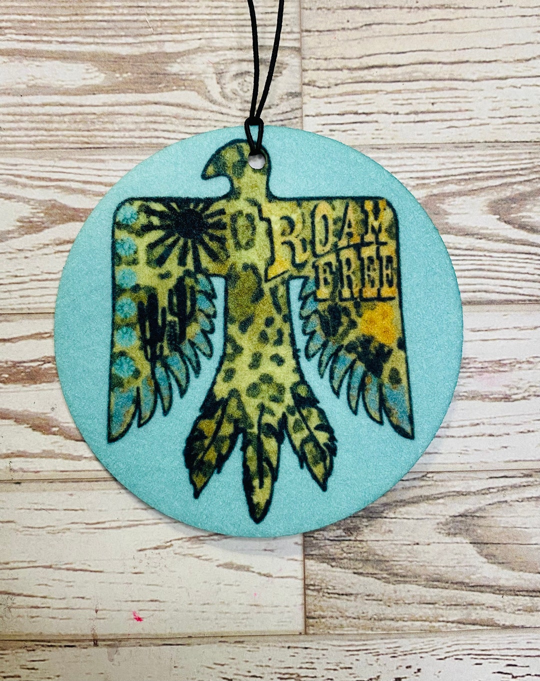 Felt Air Freshener Thunderbird Turquoise Air Freshener Car Etsy