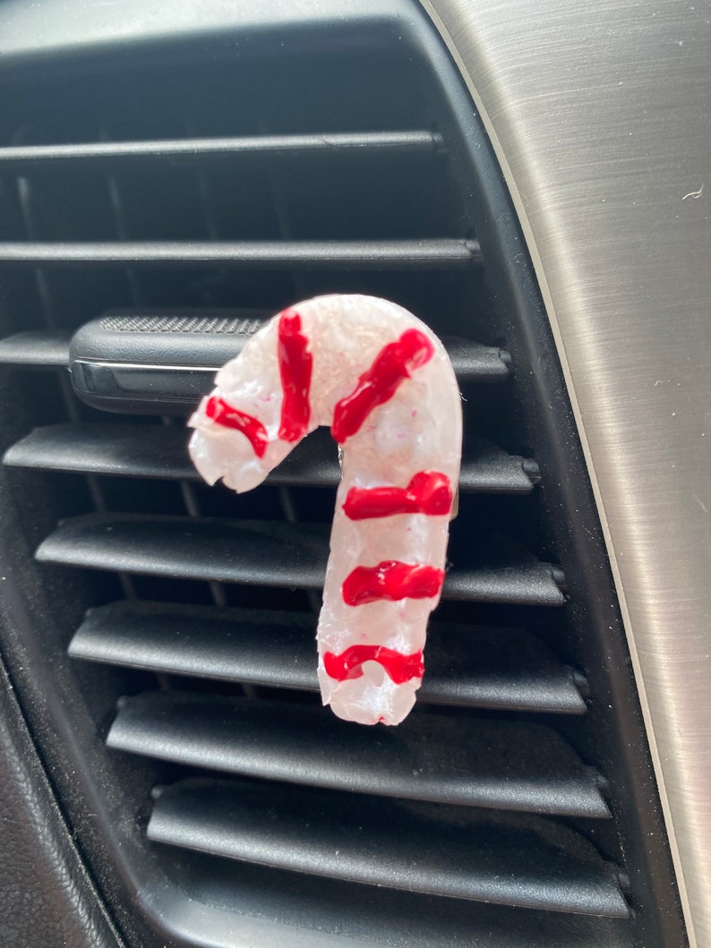 Candy cane Christmas holidays Aroma Bead Vent Clip Air Etsy