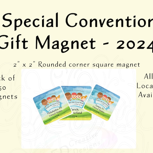 JW - 2024 Special Convention Magnet Gift - pack of 50