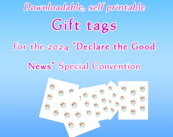 République tchèque, Déclarez la Bonne Nouvelle, Étiquettes cadeaux de la Convention spéciale 2024 - Téléchargeables