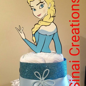 Elsa Diaper Cake