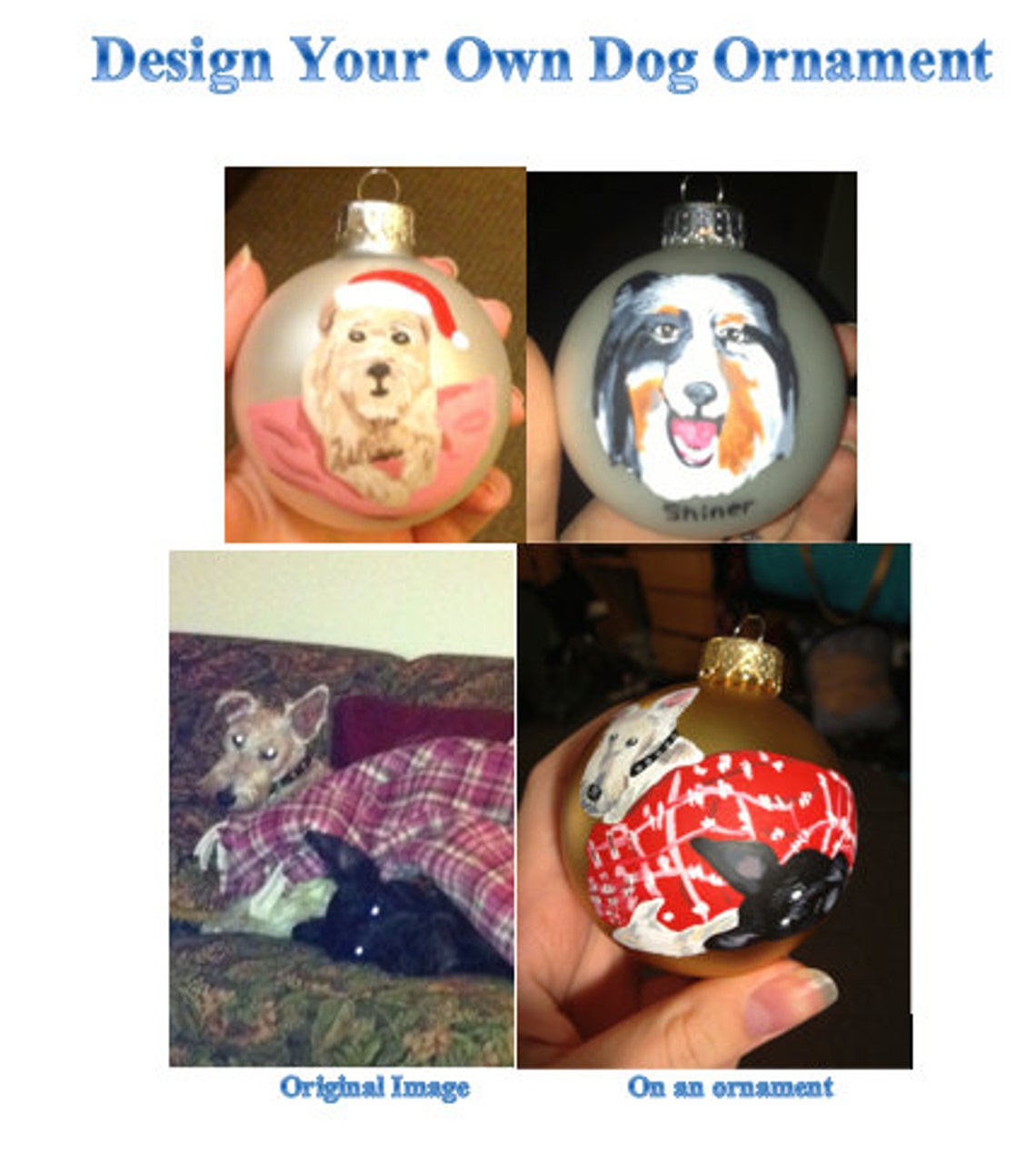 Custom Dog Christmas Ornament Etsy