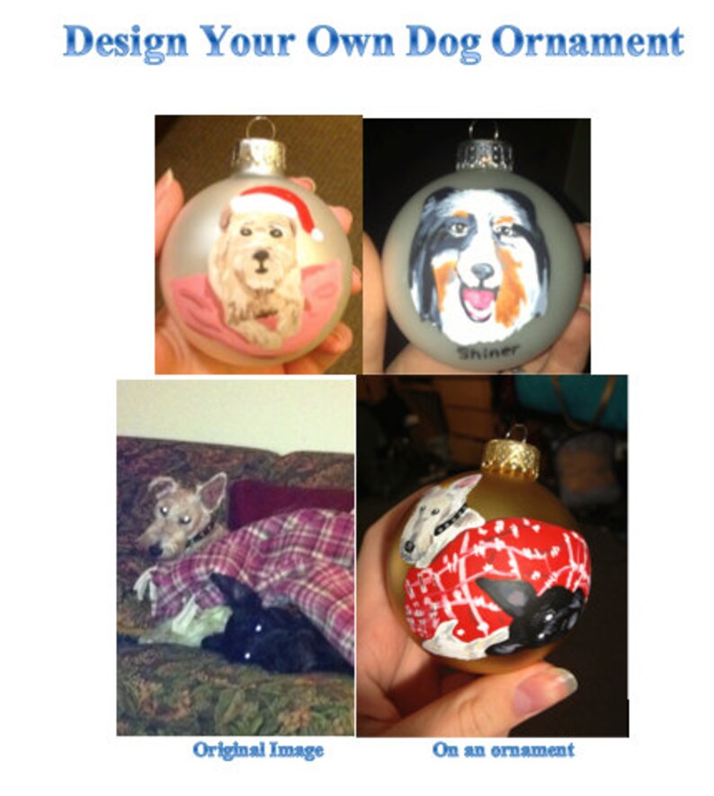 Custom Dog Christmas Ornament Etsy