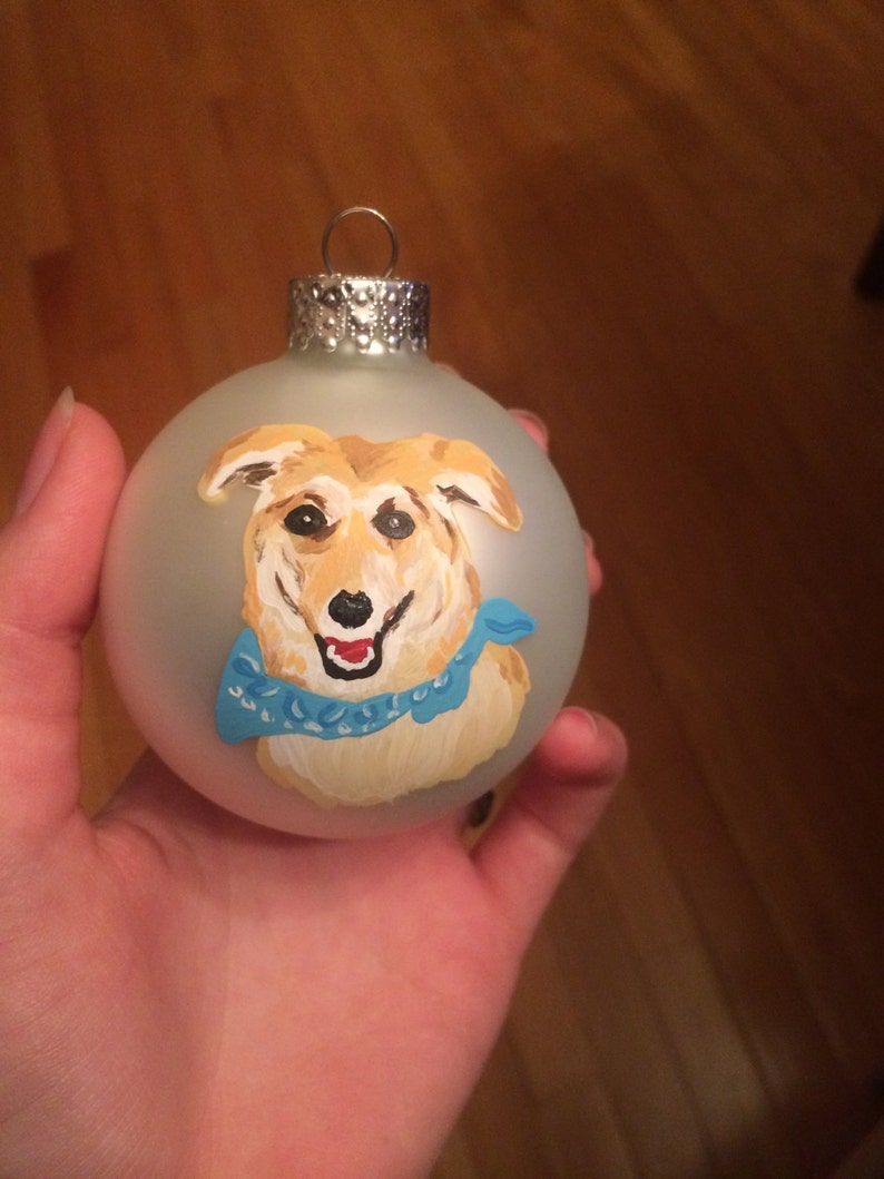 Custom Dog Christmas Ornament Etsy