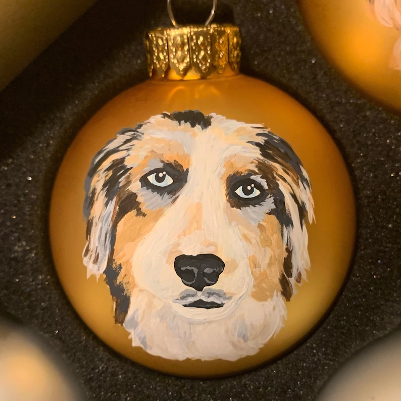 Custom Dog Christmas Ornament Etsy