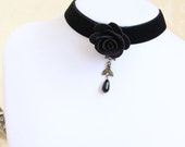 Vintage Gothic Black Lace Velvet Strip Necklace Pendant Choker Necklace Collar Necklace Punk Rock Necklace Hallowmas Necklace NL-206156