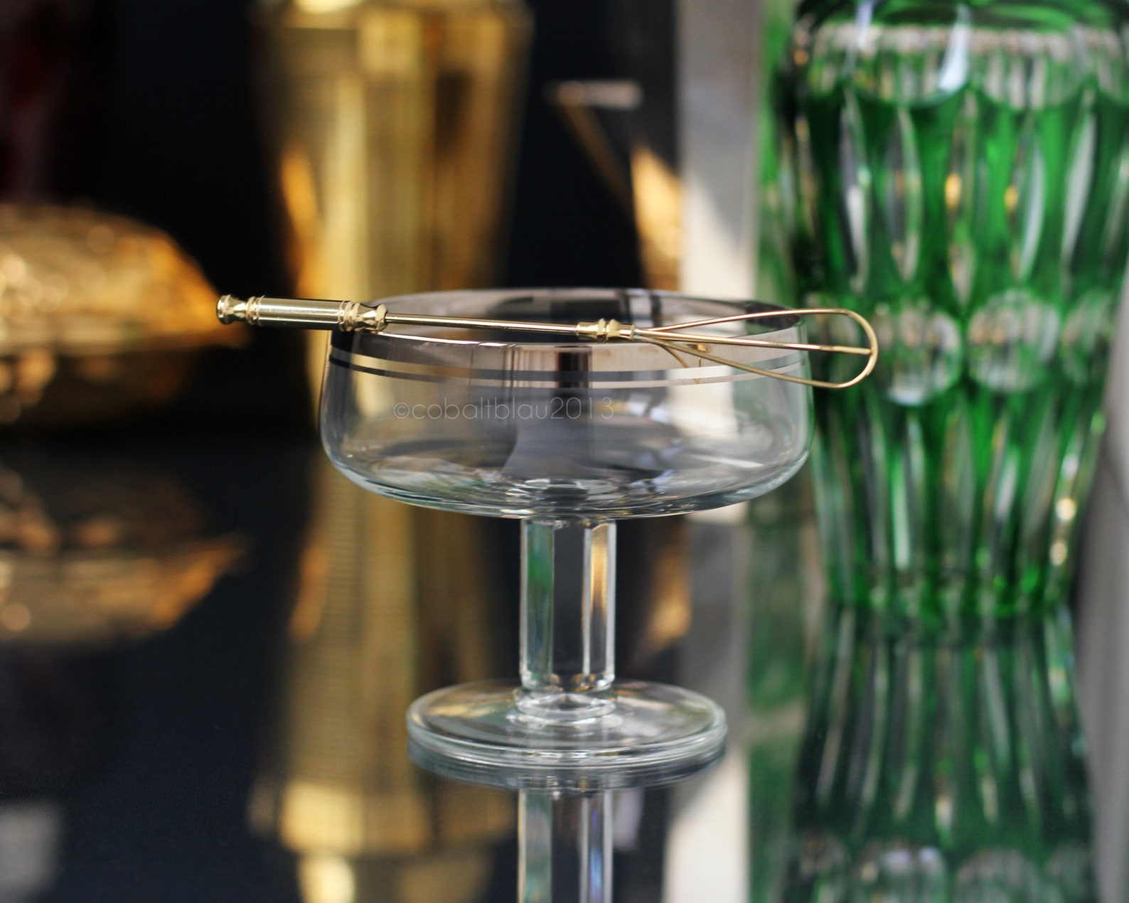 Champagne Whisk Stirrer Cocktail Stirrer Gold Plated Etsy