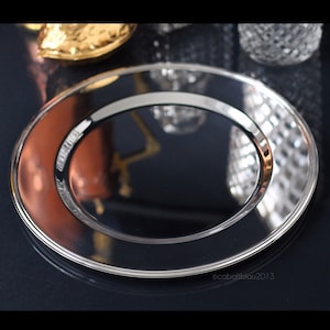 Display Plate, Silver Plated, Vintage, Ca 1970s / Silver Decor
