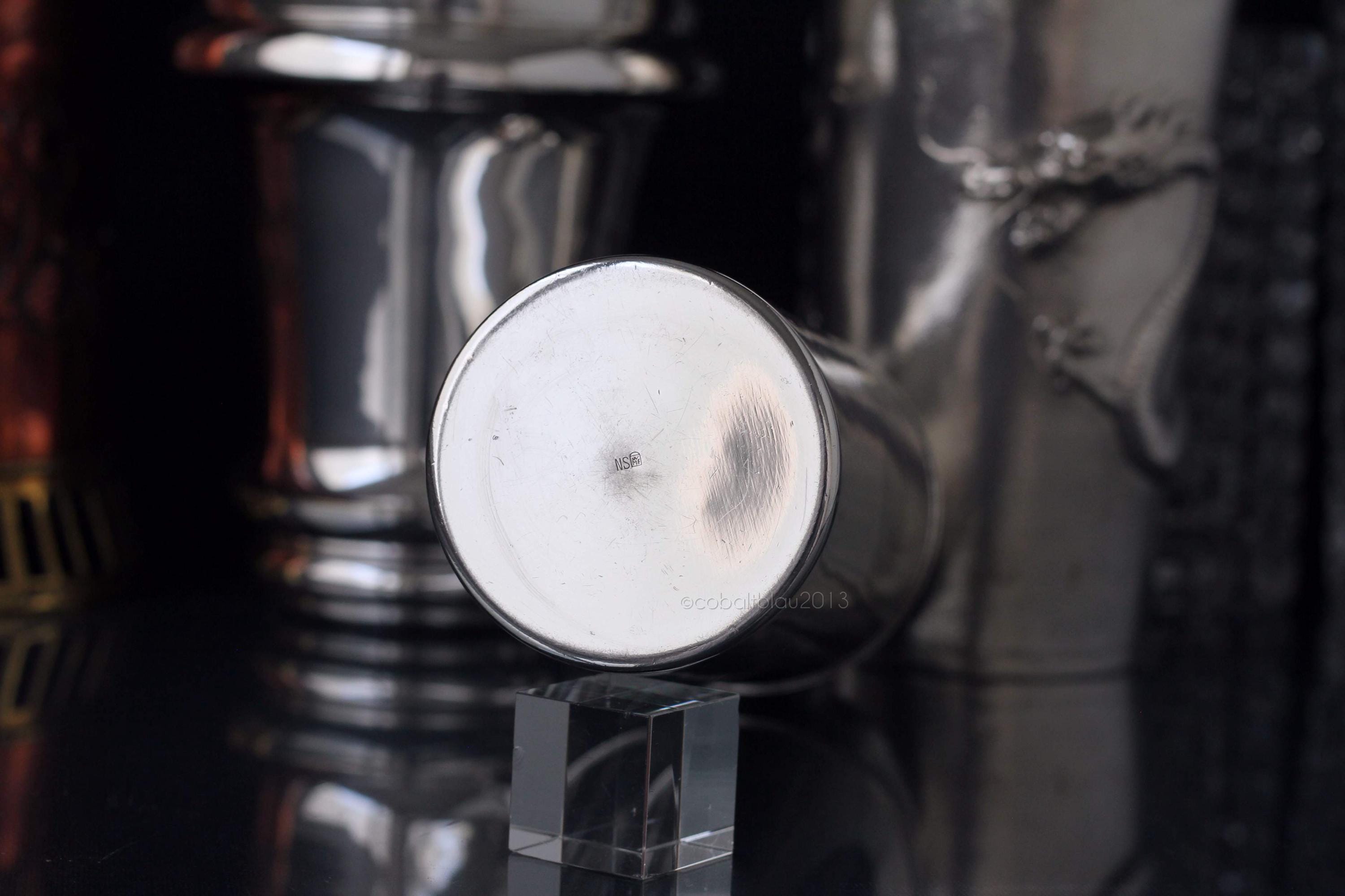 Vintage German WMF Silver Plated Cocktail Shaker: Design by