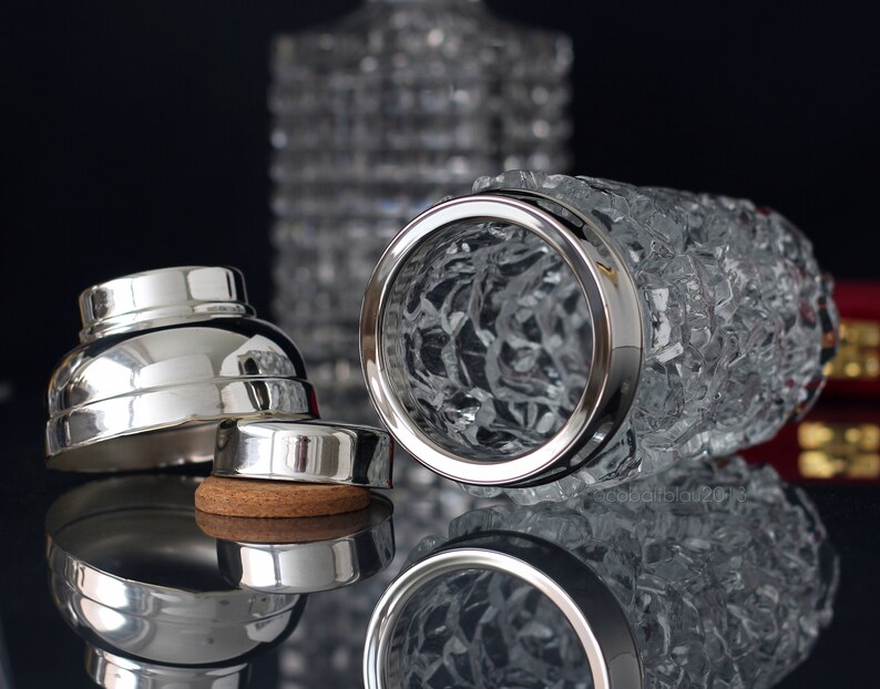 Cocktail Shaker Ice Glass Crystal Mid Century Vintage Etsy