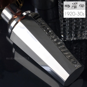 Cocktail Shaker, 1920s, Art Deco Period, Nickel-Silver, Collector&#39;s item / Antique, 20s, 30s