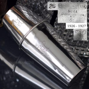 1920s Cocktail Shaker, Silver-Plated, Vintage, Antique, 20s, Roaring Twenties