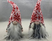 Scandinavian Nordic Hat Couple Santa Gnome Elf Tomte Nisse Tonttu 9 1 2 quot tall