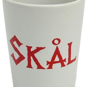 White Ceramic Shot Glass Skål