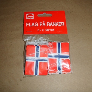 Scandinavian Norway Flag Party or Christmas Tree Garland