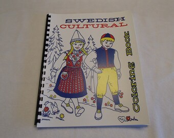 Swedish Cultural Coloring Book by Nancy Hedlund