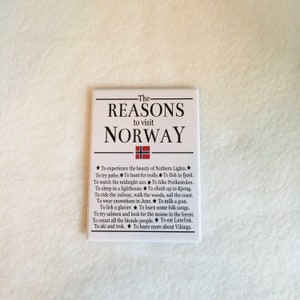 Rectangle Magnet The Reasons to Visit Norway