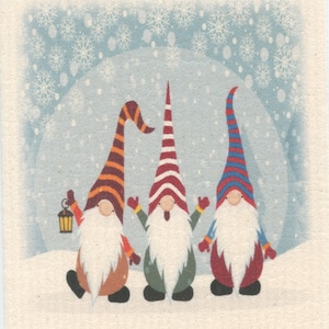 Nordic Gnomes Swedish Dish Cloth