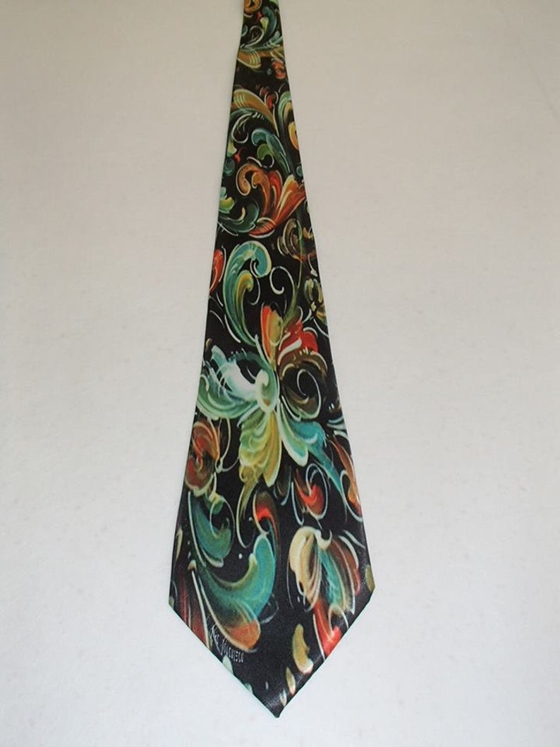 Neck Tie with Norway Flags and Paper Clips OR Norwegian Etsy