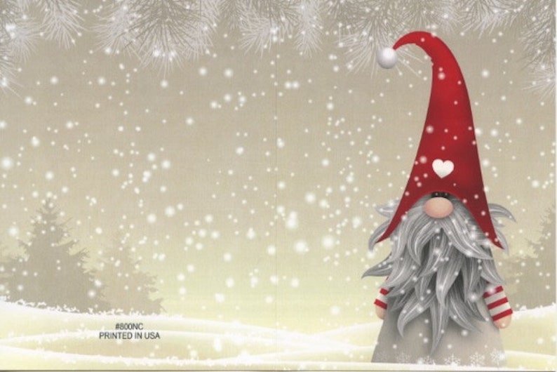 Nordic Scandinavian Gnome Elf Tomte Nisse Christmas Cards Box | Etsy