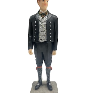 Vintage Scandinavian Norwegian Collectible Bunad Figure -  Nordland Man