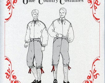 Scandinavian Nordic Style Olde Country Costume Pattern for Shirt & Knickers #873